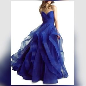 Basix Black Label Royal Blue Gown NWT